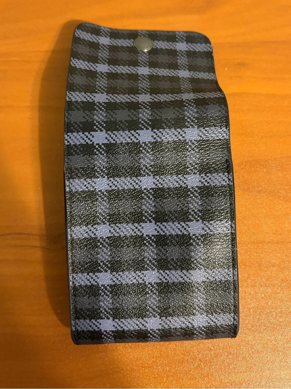 COACH Men's Grooming Travel Kit with Blue Plaid Case